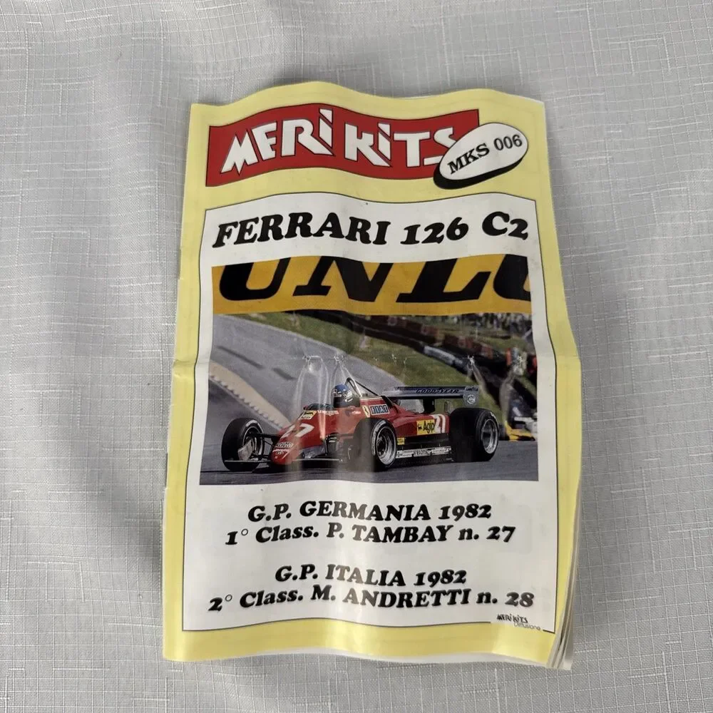 MERIKITS MKS 006 FERRARI 126 C2 scale car